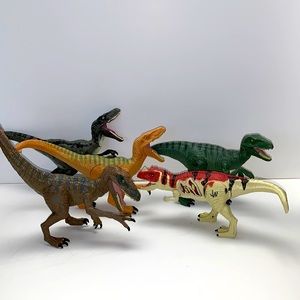 Lot of 5 Jurassic World Dinosaurs 9” action figures 2015